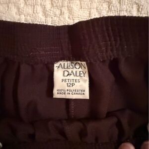Allison Daley Brown Petites 12P Pants